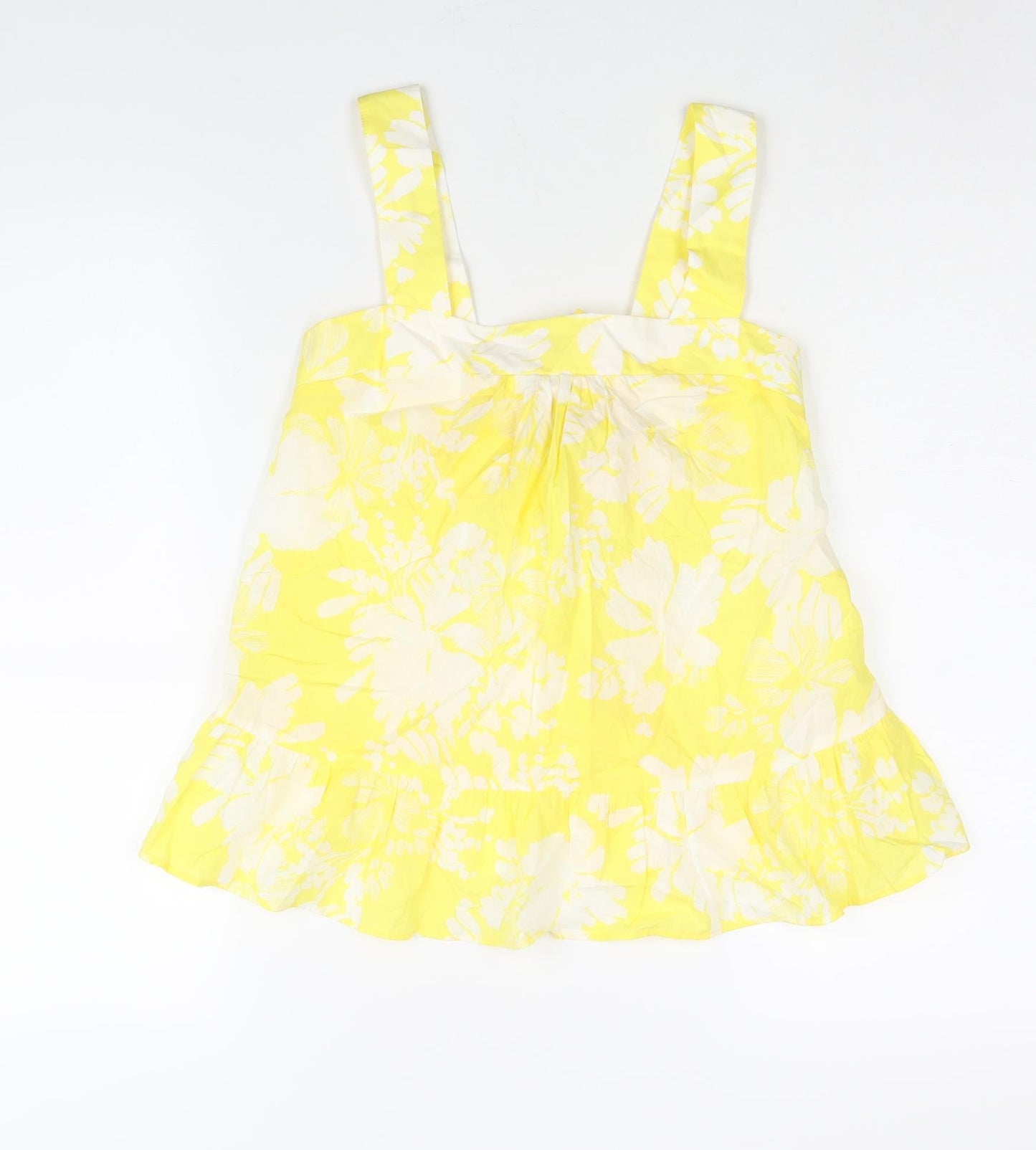 Womens UK Size 6 Marks and Spencer Yellow Camisole Blouse