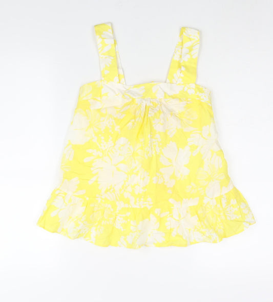 Womens UK Size 6 Marks and Spencer Yellow Camisole Blouse