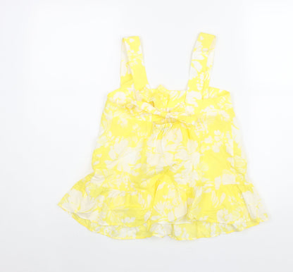 Womens UK Size 6 Marks and Spencer Yellow Camisole Blouse