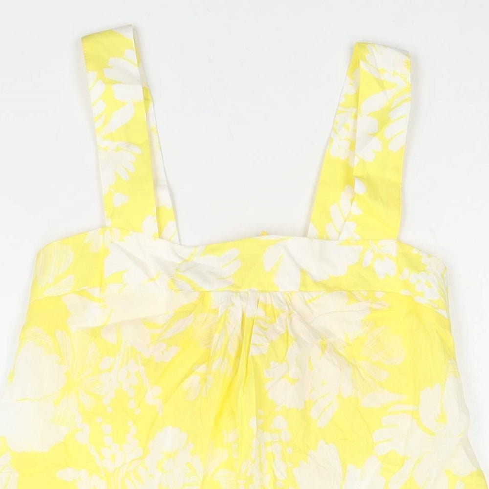 Womens UK Size 6 Marks and Spencer Yellow Camisole Blouse