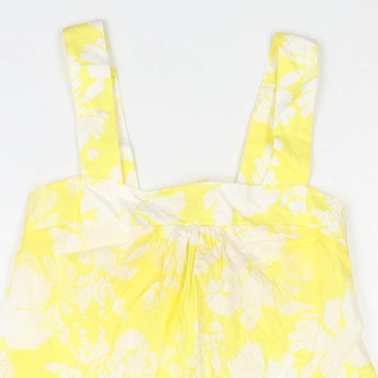 Womens UK Size 6 Marks and Spencer Yellow Camisole Blouse