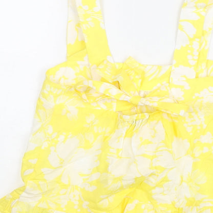Womens UK Size 6 Marks and Spencer Yellow Camisole Blouse