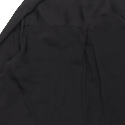 H&M Womens Black Polyester Shift Size XL V-Neck Pullover