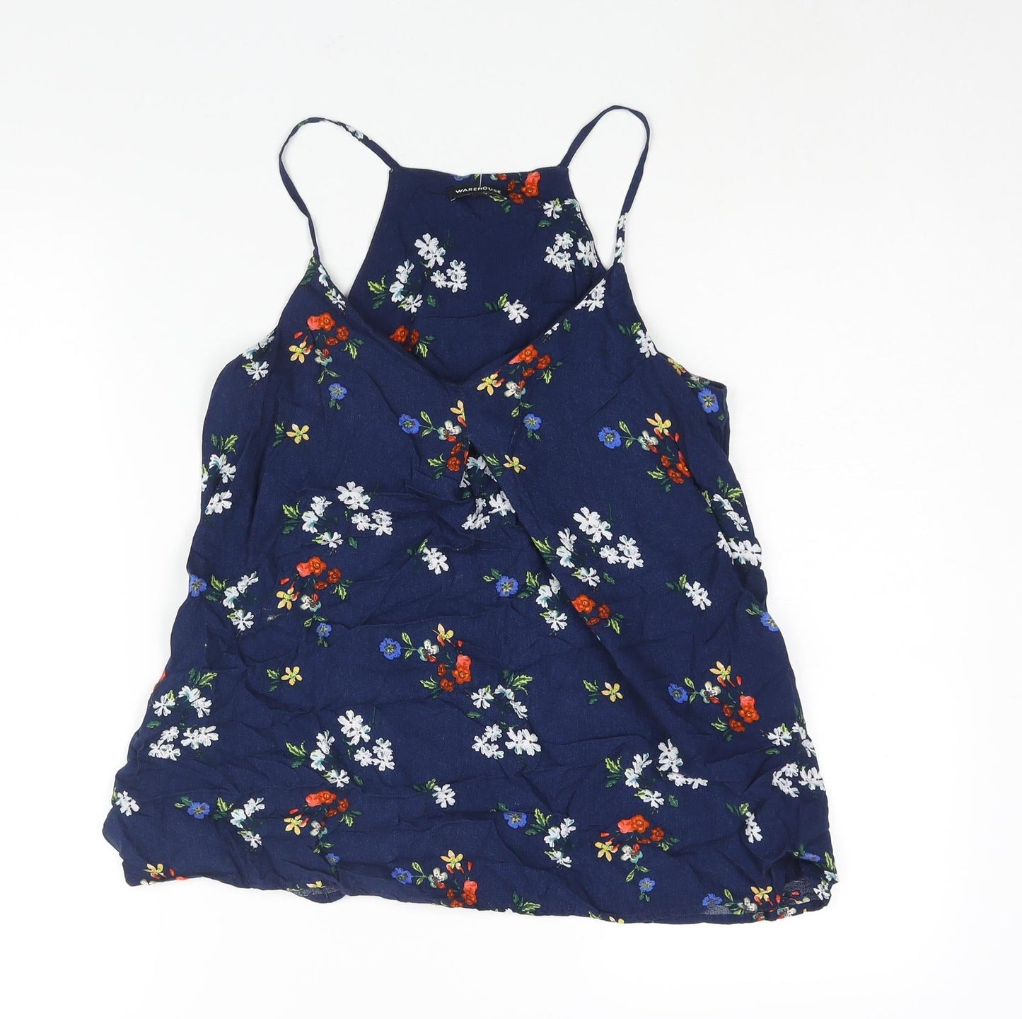 Womens UK Size 6 Warehouse Blue Camisole Blouse