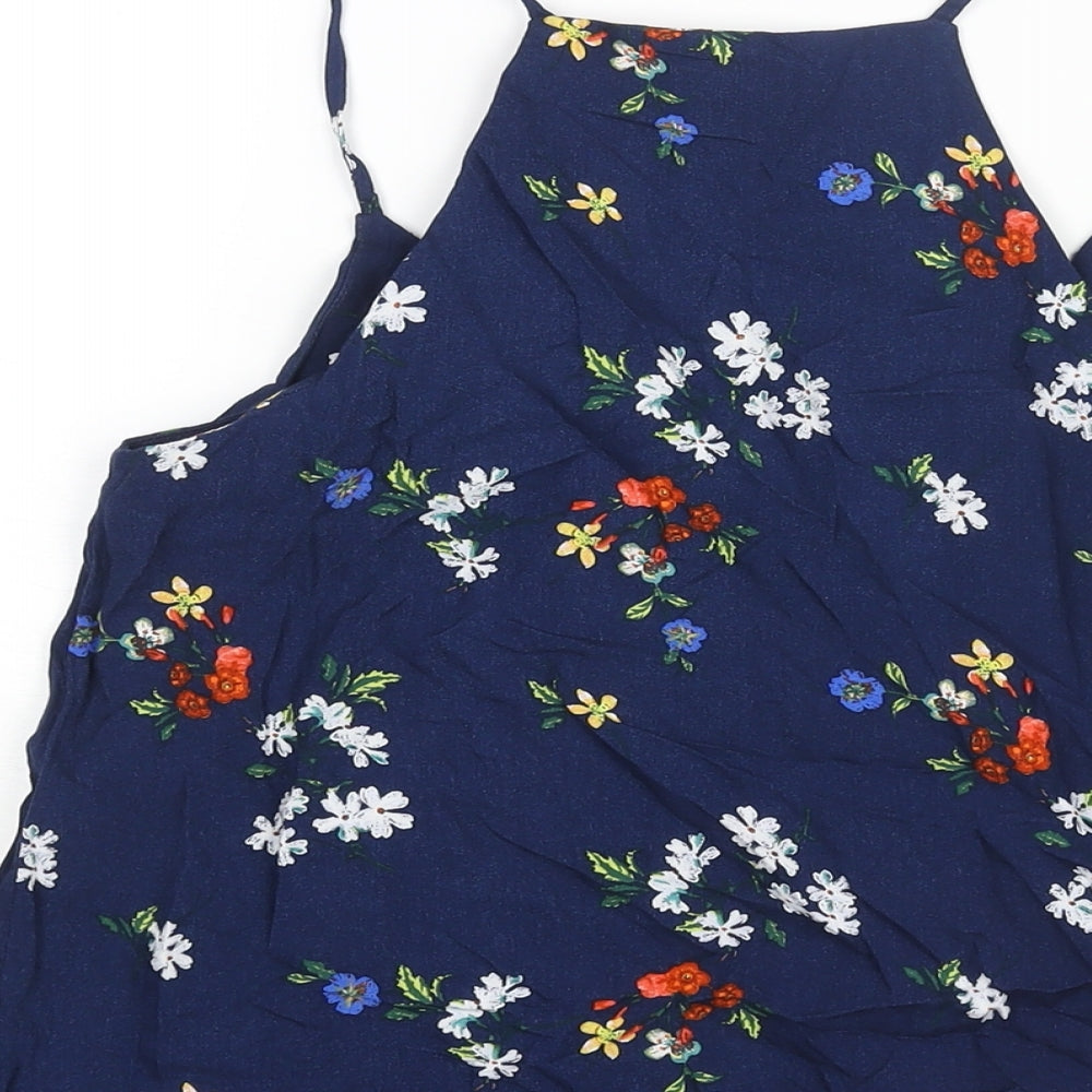Womens UK Size 6 Warehouse Blue Camisole Blouse