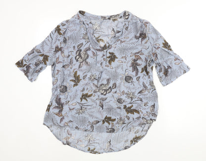 Womens UK Size 12 NEXT Blue Basic Blouse