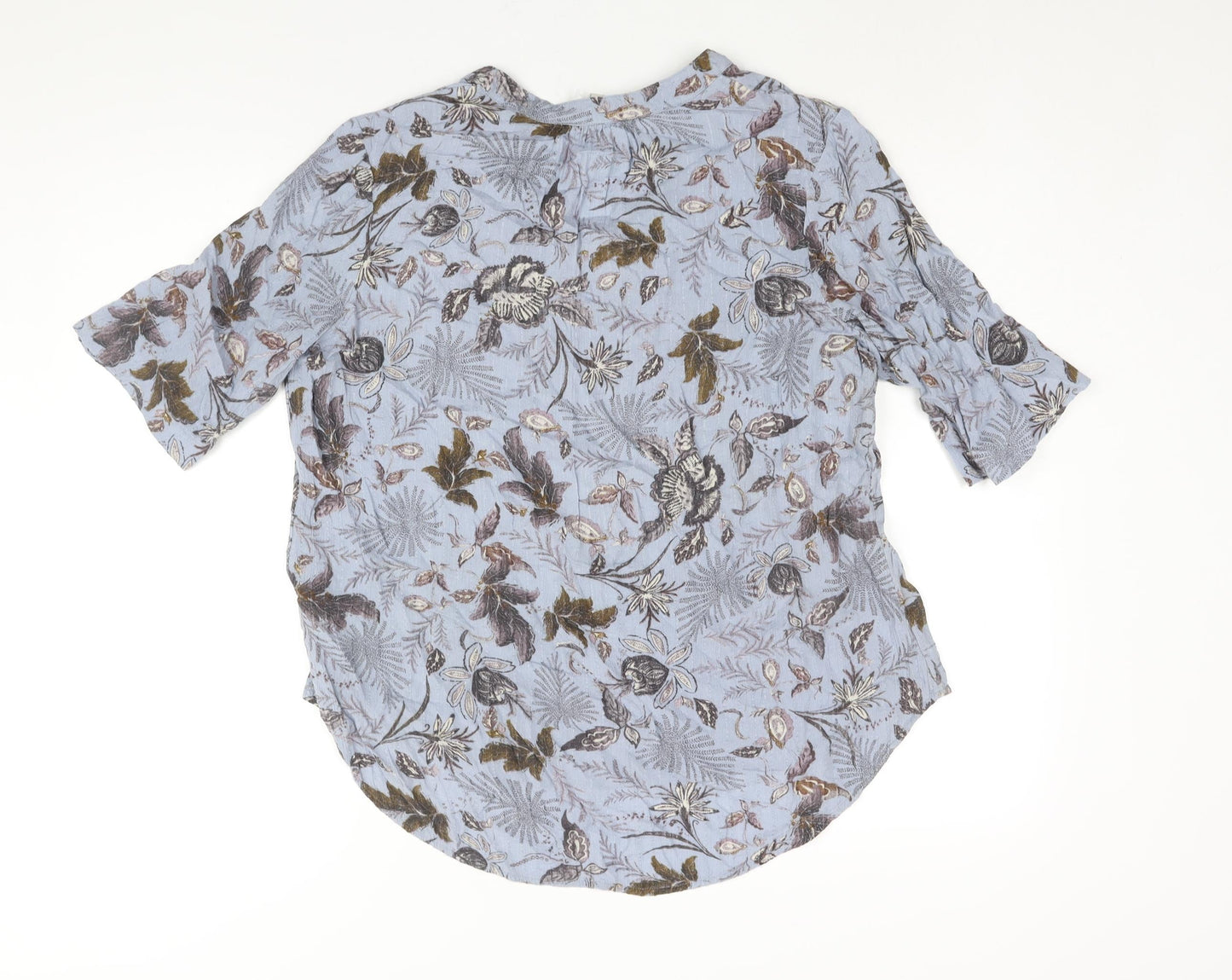 Womens UK Size 12 NEXT Blue Basic Blouse