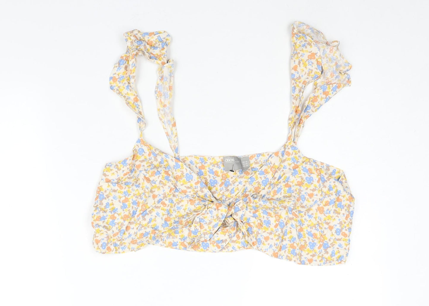 Womens UK Size 18 ASOS Multicoloured Cropped Blouse