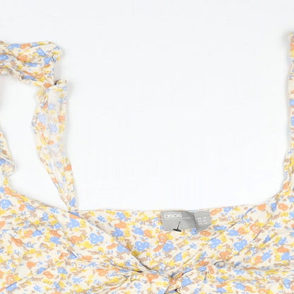 Womens UK Size 18 ASOS Multicoloured Cropped Blouse