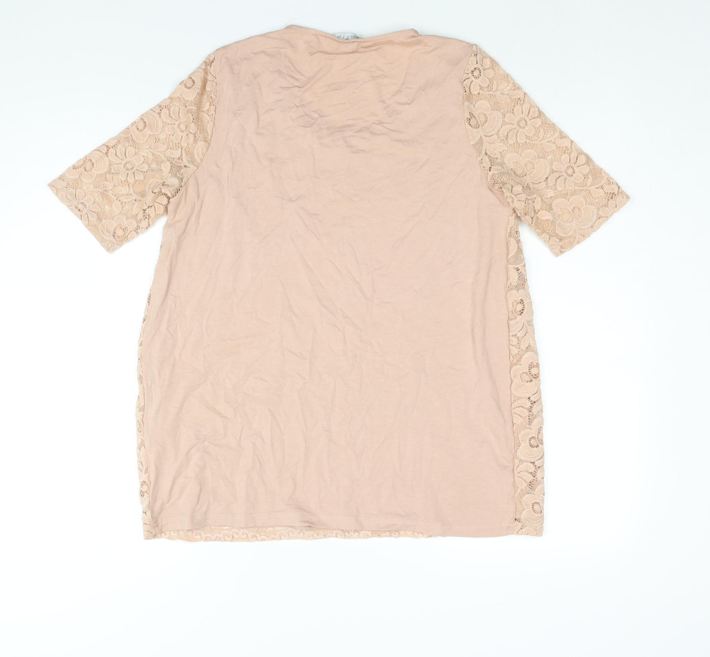 Womens UK Size 12 New Look Pink Basic Blouse