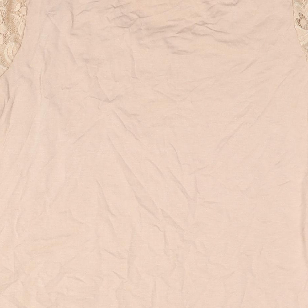 Womens UK Size 12 New Look Pink Basic Blouse