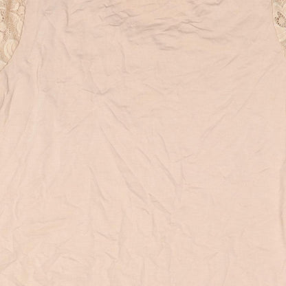 Womens UK Size 12 New Look Pink Basic Blouse