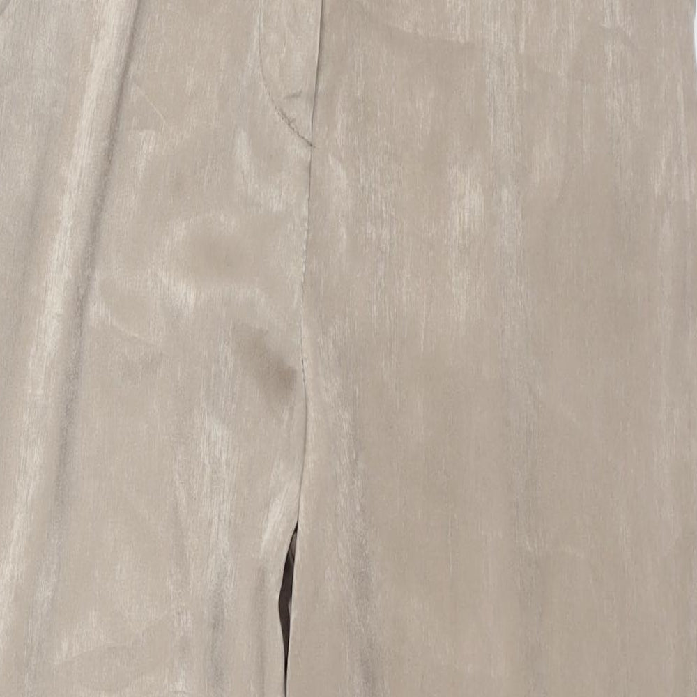 Womens UK Size 10 Missguided Regular Fit  Brown Trousers