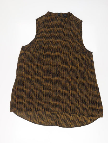Womens UK Size 16 Topshop Brown Tunic Tank