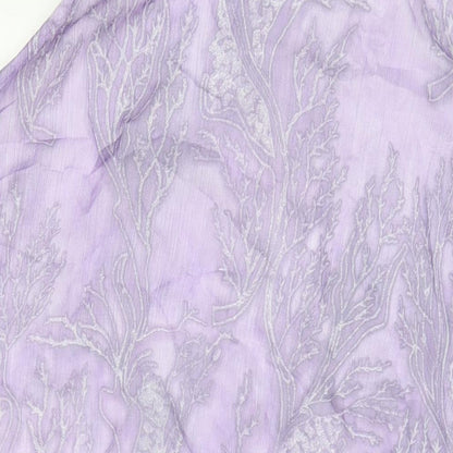 Klass Womens Purple Polyester A-Line Size 20 Boat Neck Pullover