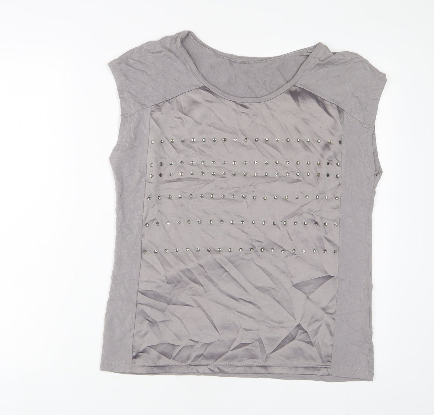 Womens UK Size M Klass Grey Basic T-Shirt
