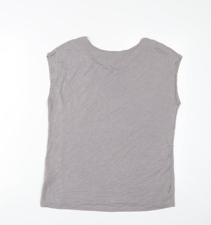 Womens UK Size M Klass Grey Basic T-Shirt