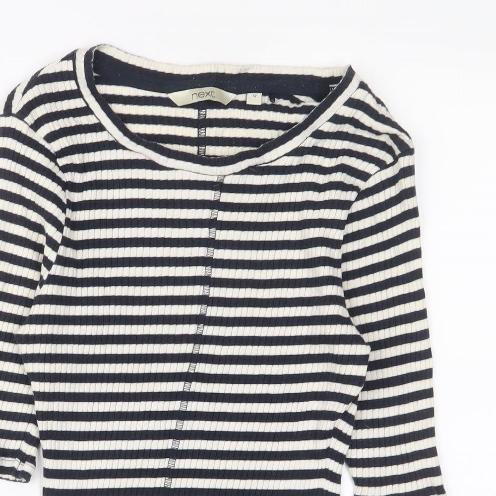 Womens UK Size 12 NEXT Blue Basic T-Shirt
