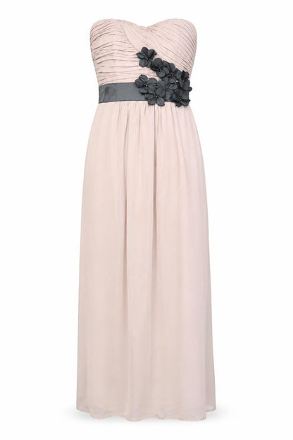 H&M Womens Pink Polyester Ball Gown Size 6 Sweetheart Zip