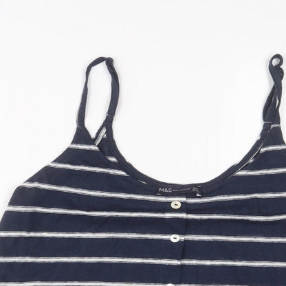 Womens UK Size 10 Marks and Spencer Blue Camisole Tank
