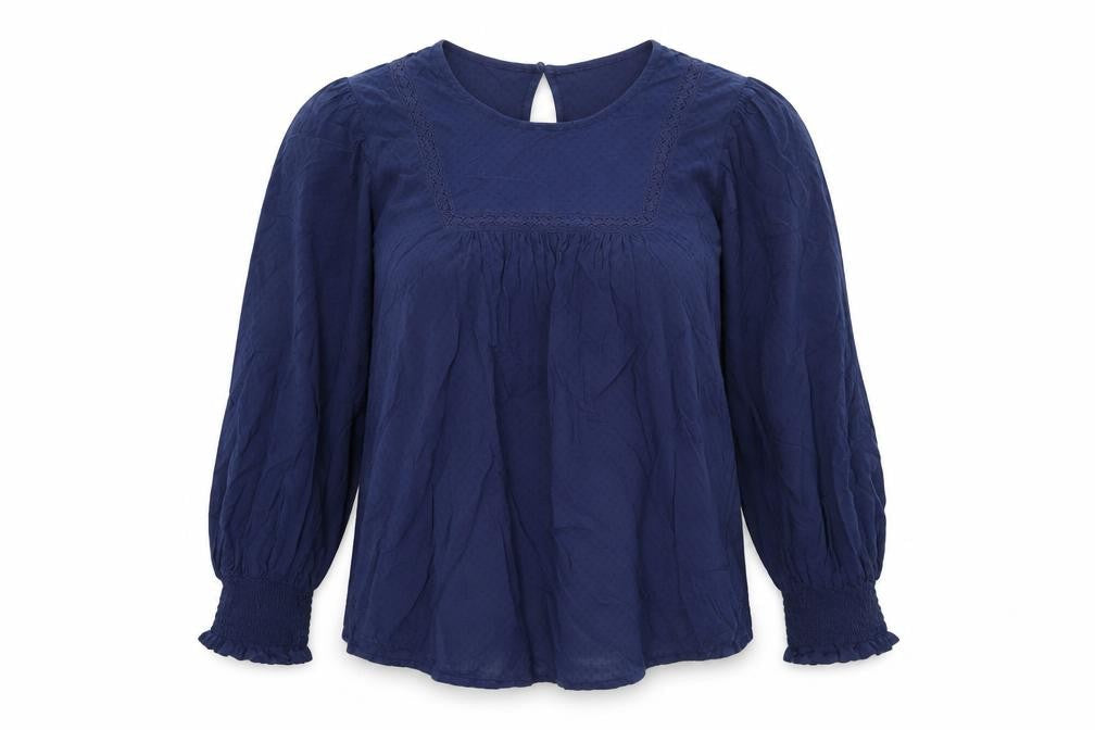 Womens UK Size 10 Marks and Spencer Blue Basic T-Shirt