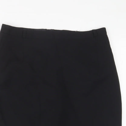 ASOS Womens Black Polyester Straight & Pencil Skirt Size 8 Zip