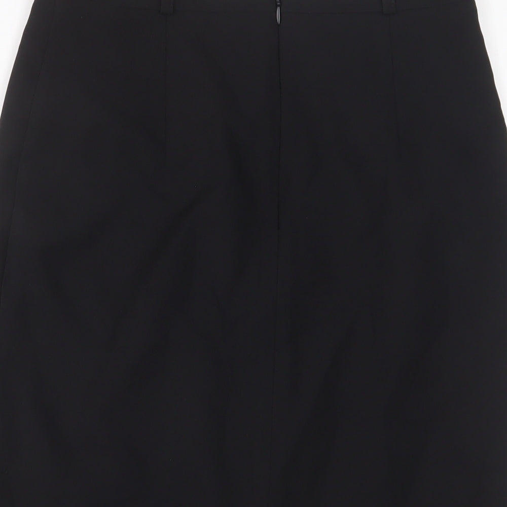 ASOS Womens Black Polyester Straight & Pencil Skirt Size 8 Zip