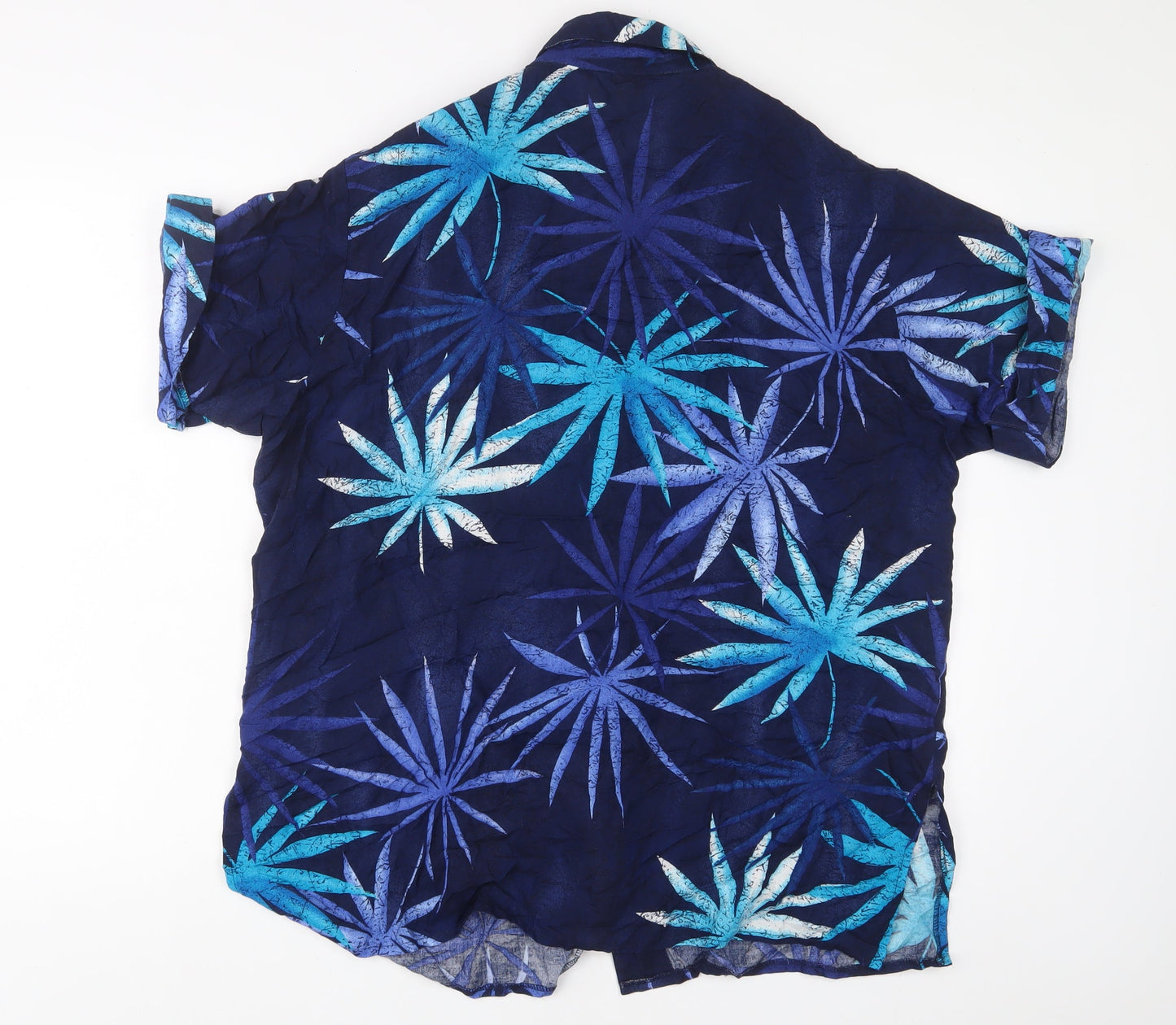 Womens UK Size 18 Nightingales Blue Basic Button-Up