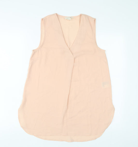 Womens UK Size 6 H&M Pink Basic Blouse