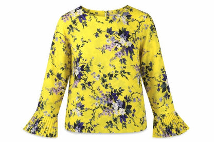 Womens UK Size 14 Warehouse Yellow Basic Blouse