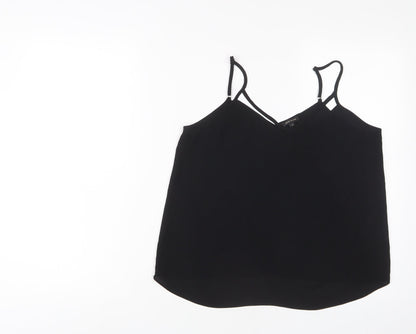 Womens UK Size 12 River Island Black Camisole Tank