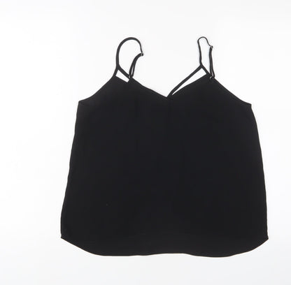 Womens UK Size 12 River Island Black Camisole Tank