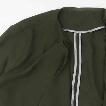 Dorothy Perkins Womens Green Jacket Blazer Size 8 - Open Back
