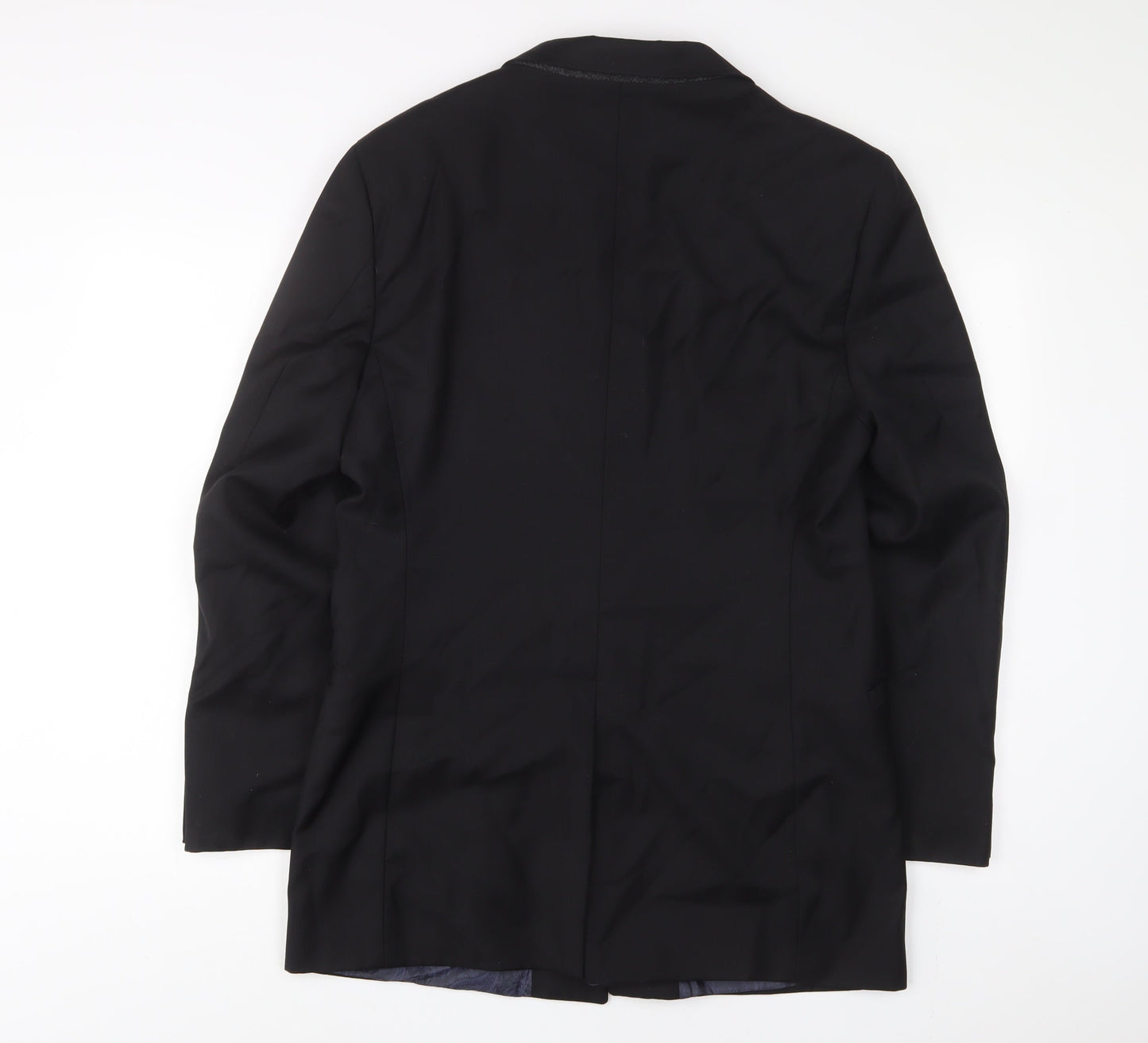 _urban Mens Black Wool Jacket Suit Jacket Size 40 Regular