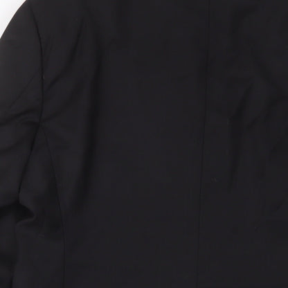 _urban Mens Black Wool Jacket Suit Jacket Size 40 Regular