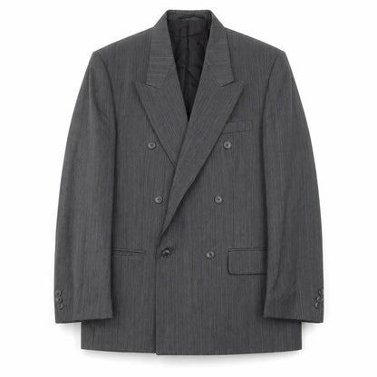 Pierro Cini Mens Grey Wool Jacket Suit Jacket Size 38 Regular