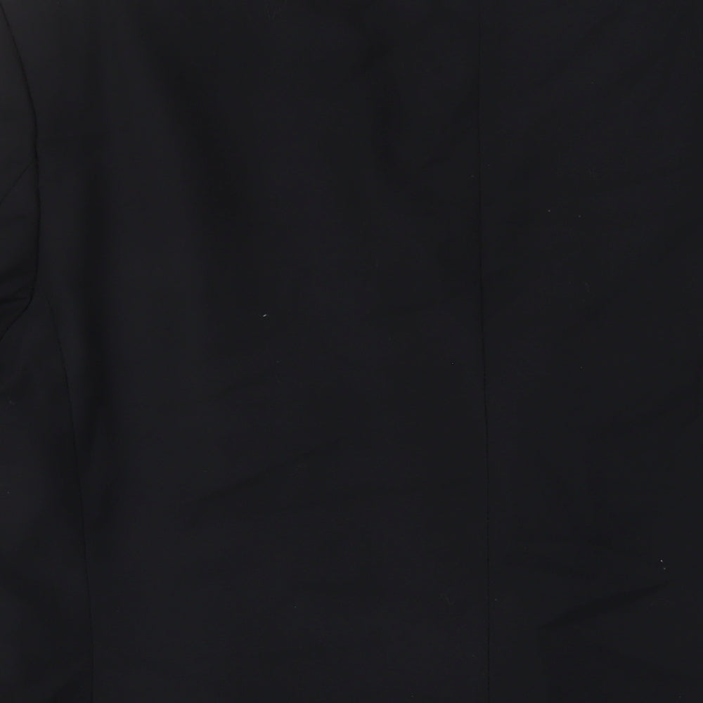 Mens UK Size 44 pinstripe Regular Black Suit Jacket