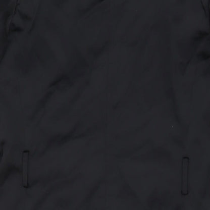 Insight Womens Black Overcoat Coat Size 8 Button - Studded