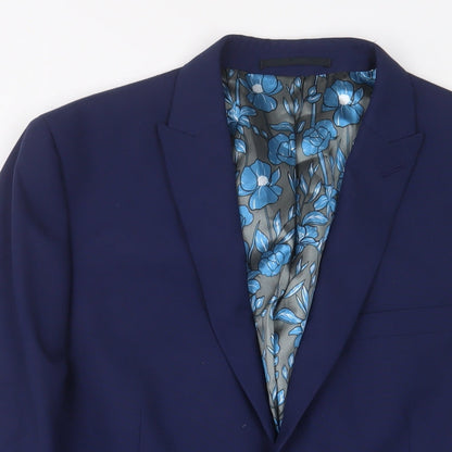 Mens UK Size 40 NEXT Regular Blue Suit Jacket
