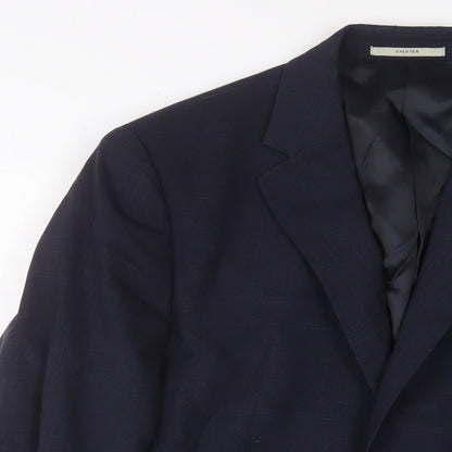 Mens UK Size 40 Chester Regular Blue Suit Jacket