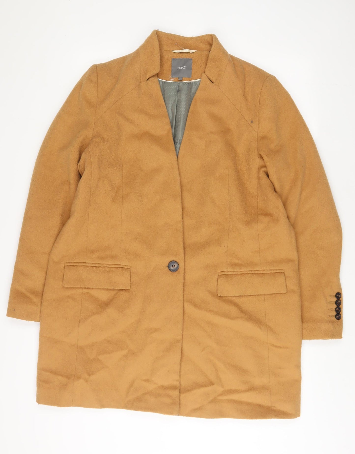 Womens UK Size 18 NEXT Brown Overcoat