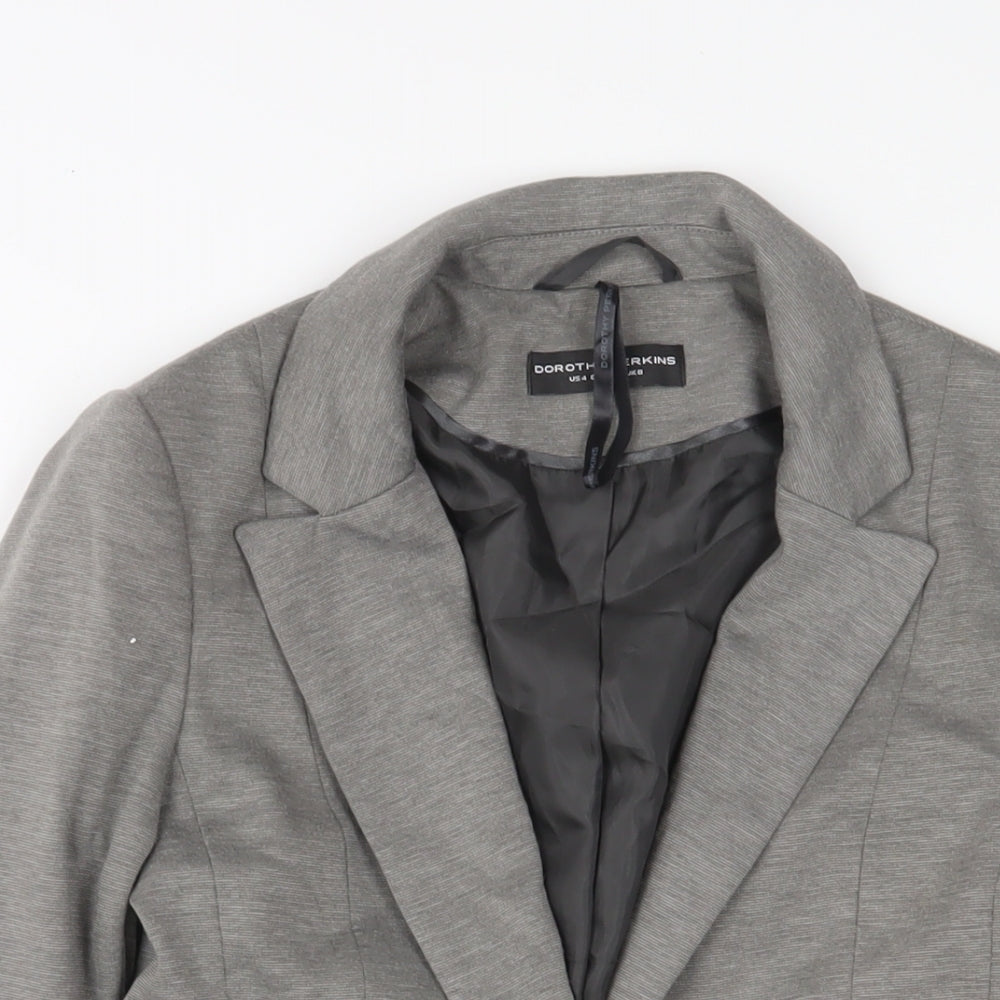 Womens UK Size 8 Dorothy Perkins Grey Jacket