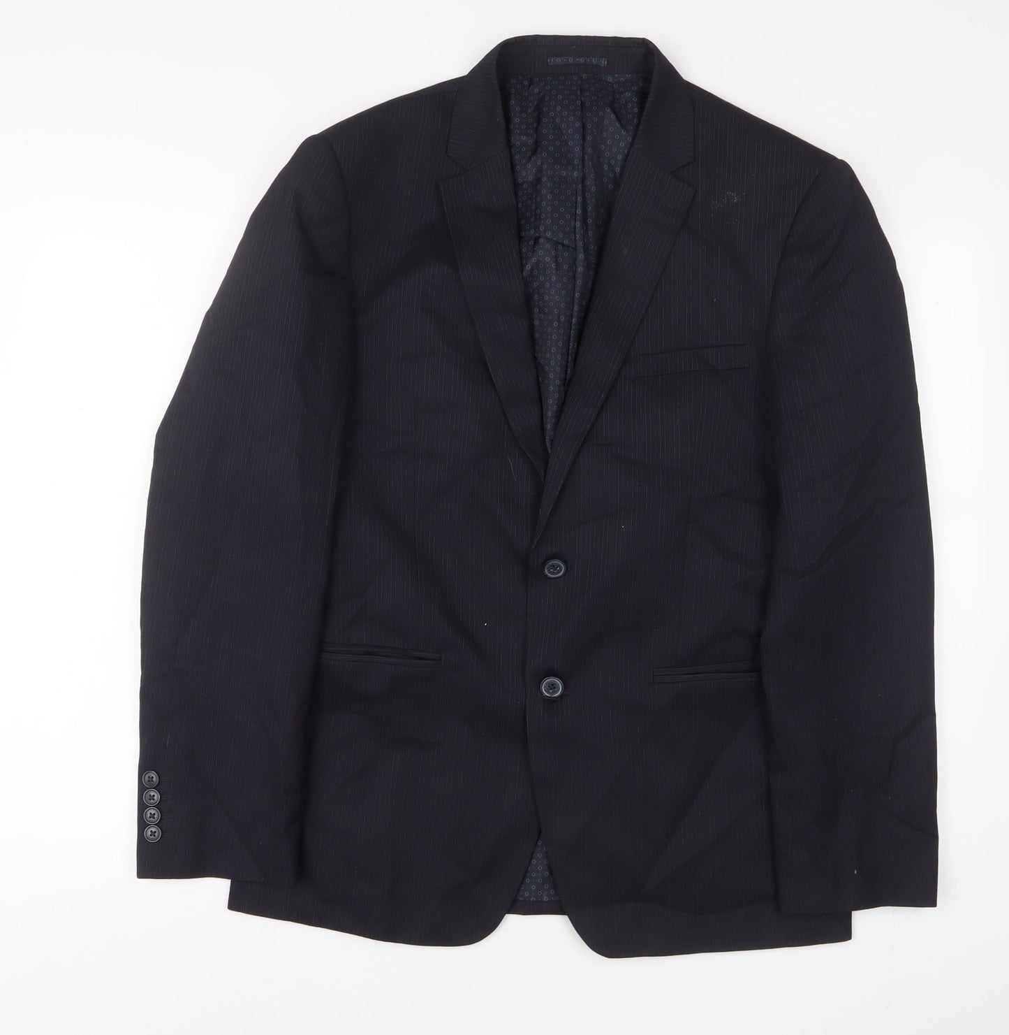 Mens UK Size 40 NEXT Regular Black Suit Jacket