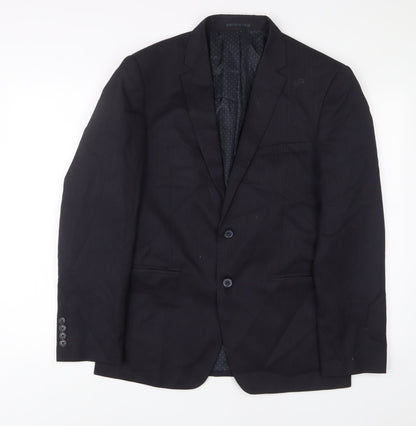 Mens UK Size 40 NEXT Regular Black Suit Jacket