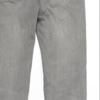 Mens UK Size 28 in Topman Regular Fit Skinny Grey Jeans