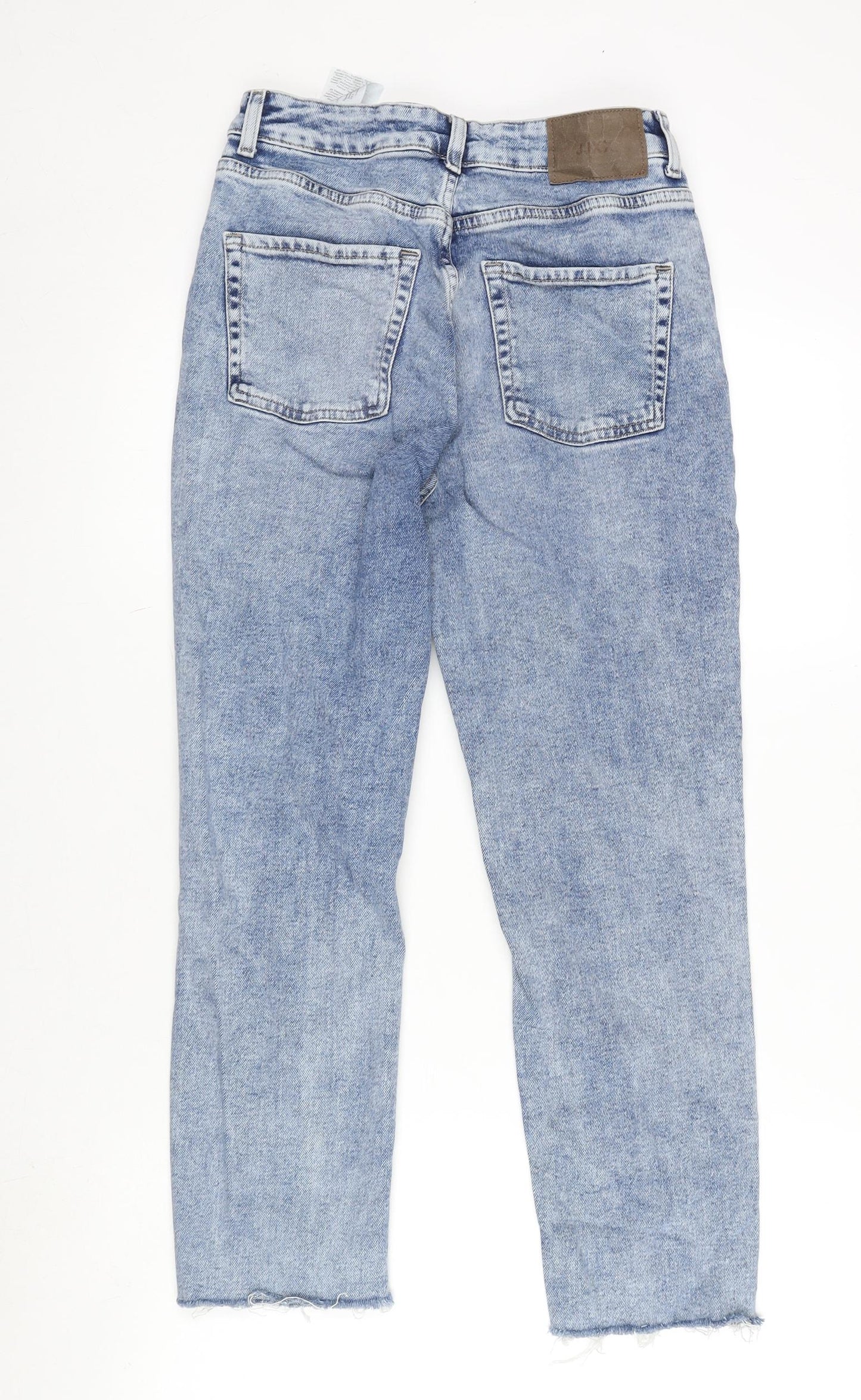 JJXX Womens Blue Cotton Blend Straight Jeans Size 28 in L32 in Regular Zip