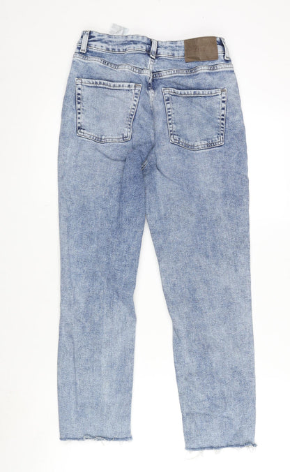 JJXX Womens Blue Cotton Blend Straight Jeans Size 28 in L32 in Regular Zip