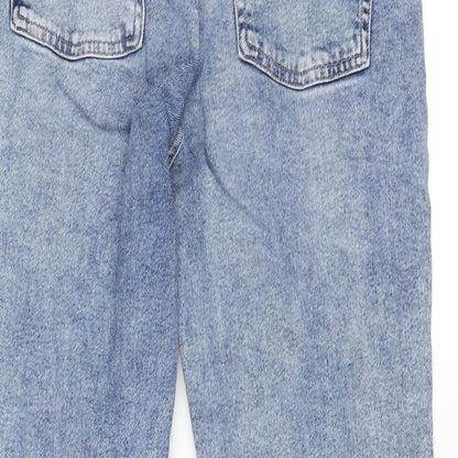 JJXX Womens Blue Cotton Blend Straight Jeans Size 28 in L32 in Regular Zip