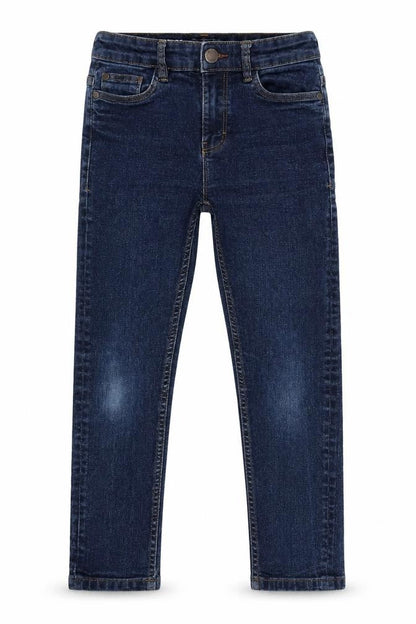 NEXT Girls Blue Cotton Skinny Jeans Size 9 Years L20 in Regular Zip