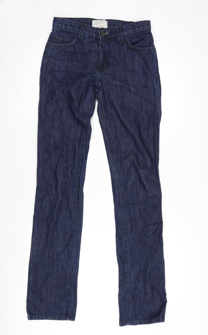 Womens UK Size 28 in Current/Elliott Regular Fit Straight Blue Jeans